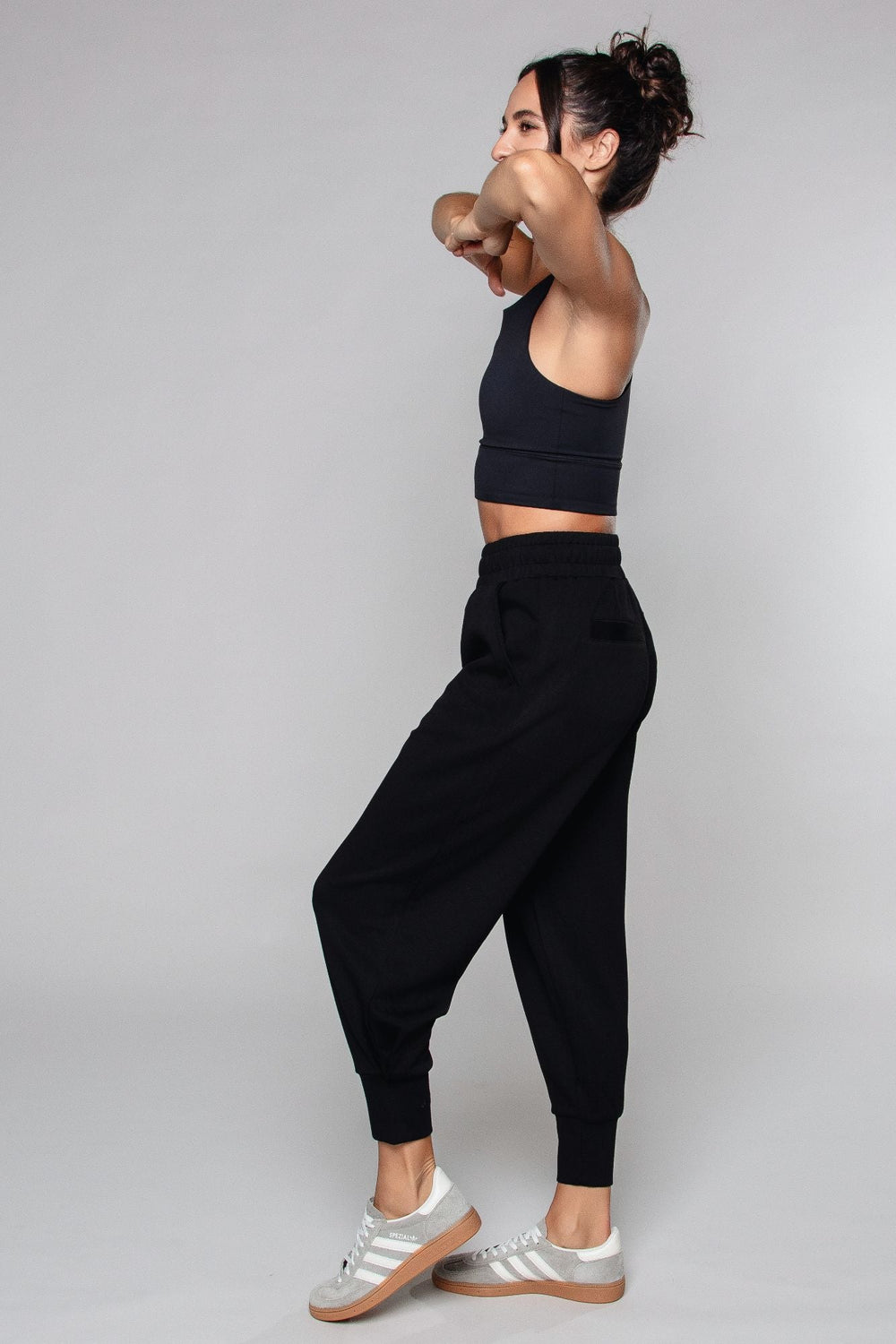 Supersoft Cuffed Sweatpant Black - Born Nouli