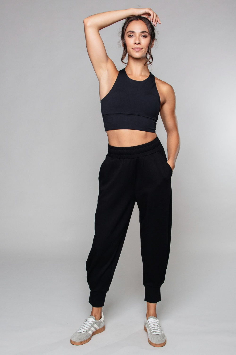 Supersoft Cuffed Sweatpant Black - Born Nouli
