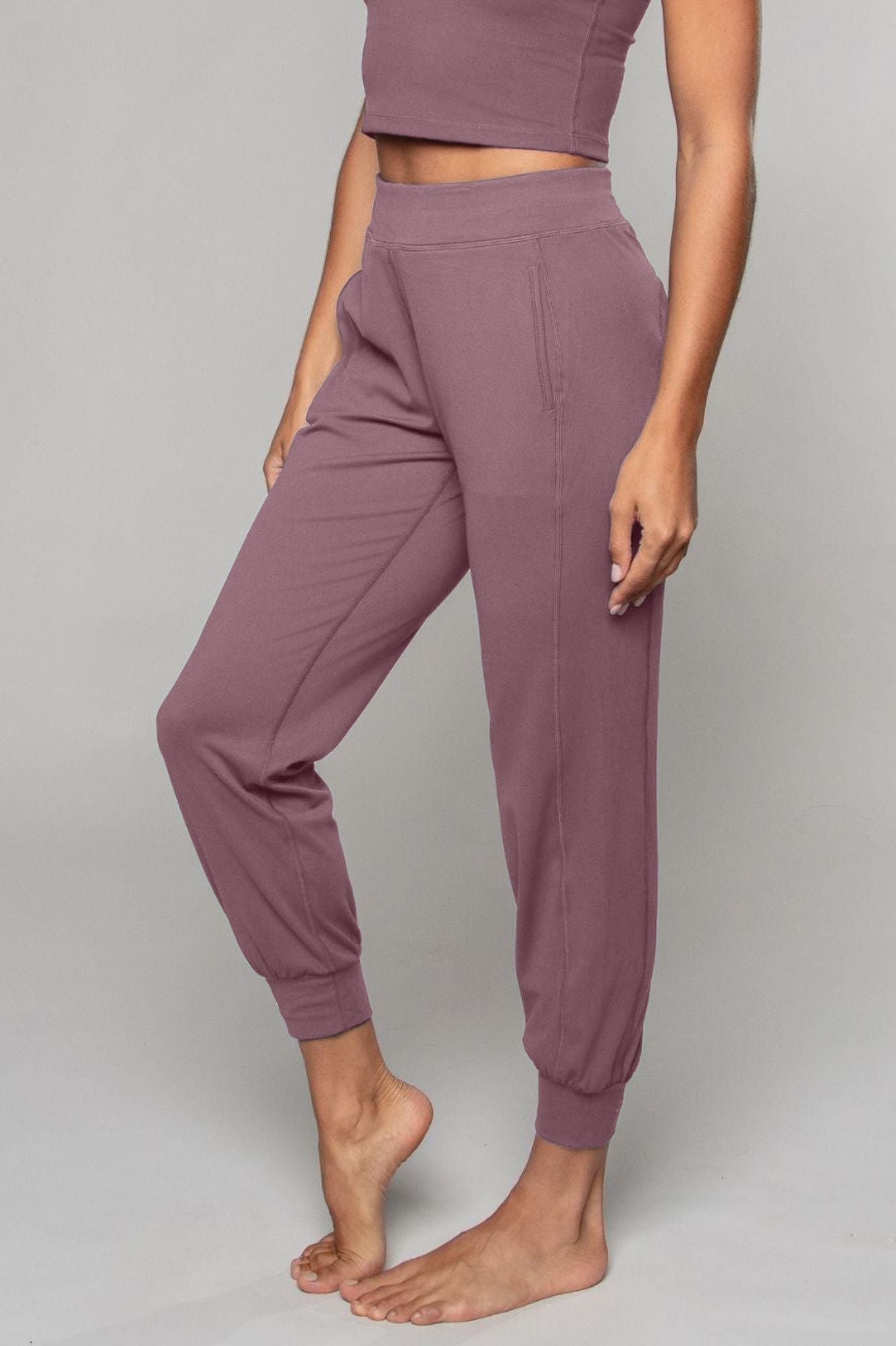 Tula Harem Yoga Pant Mauve - Born Nouli