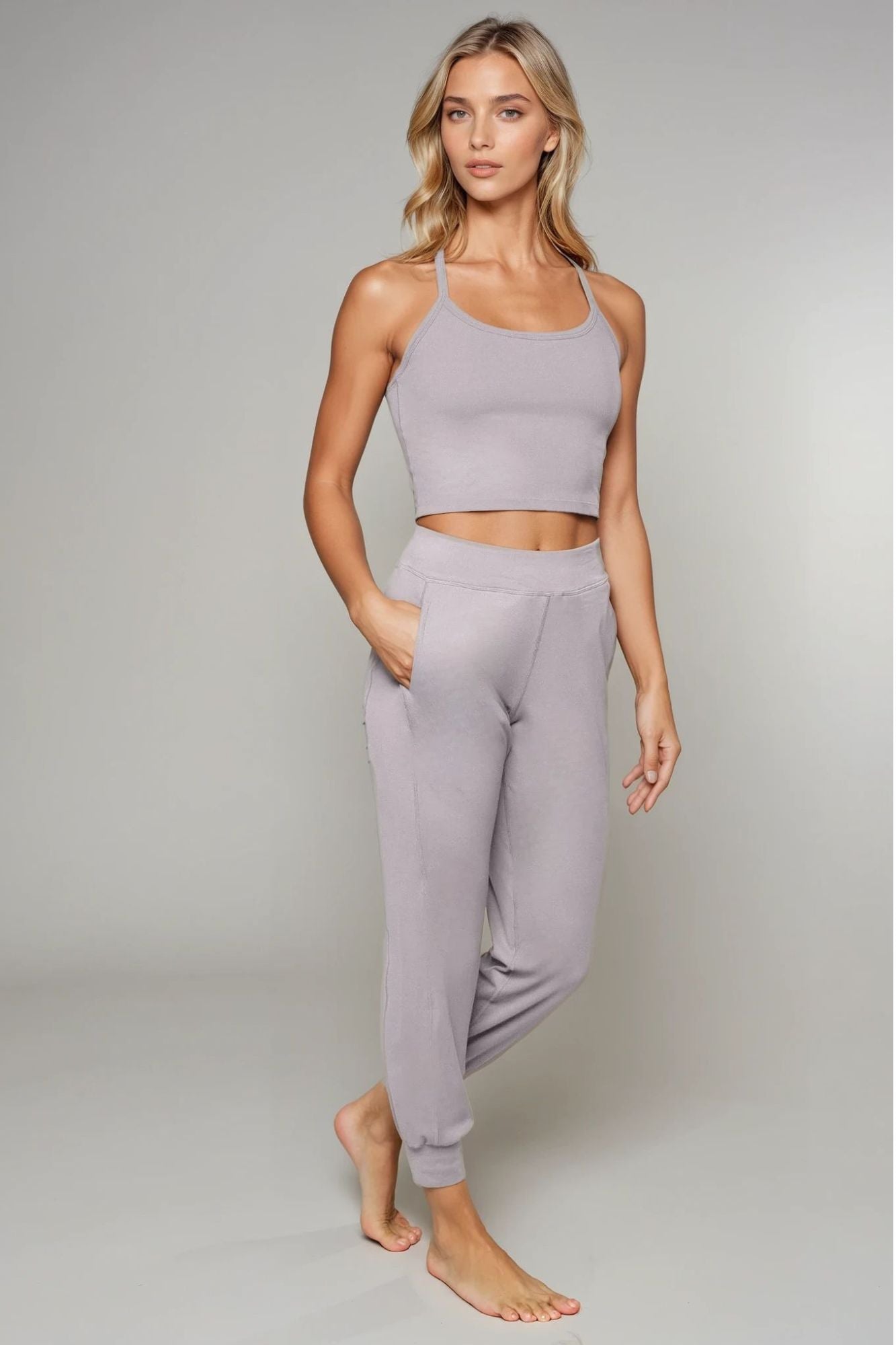 Tula Harem Yoga Pant Shale - Born Nouli