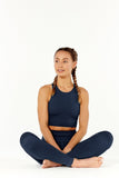 High Performance Leggings for the Gym in Navy Blue by Born Nouli