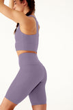 Sculpting High Waisted Cycling Short Lavender