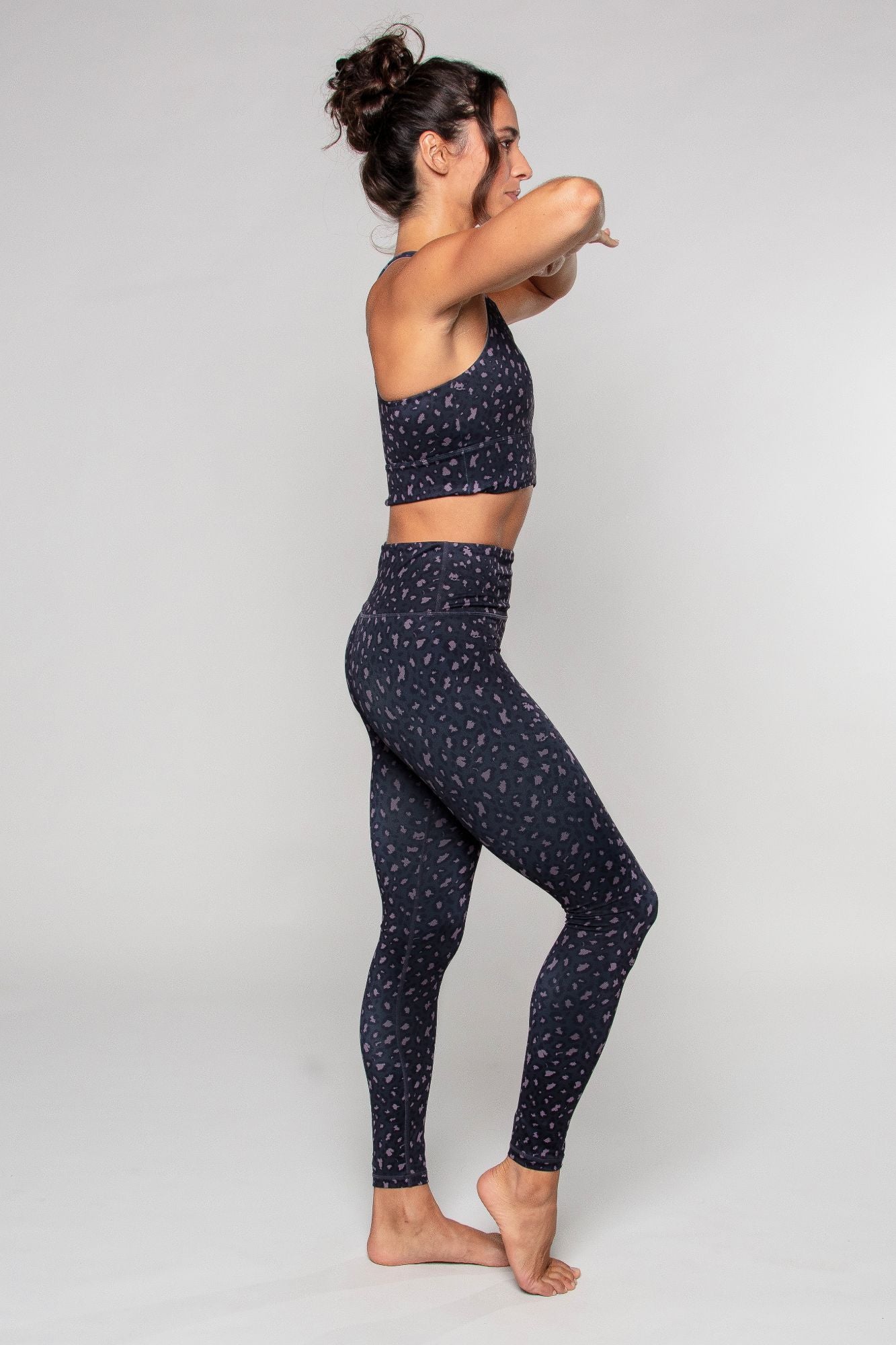 Rose Cheetah Full Length Legging