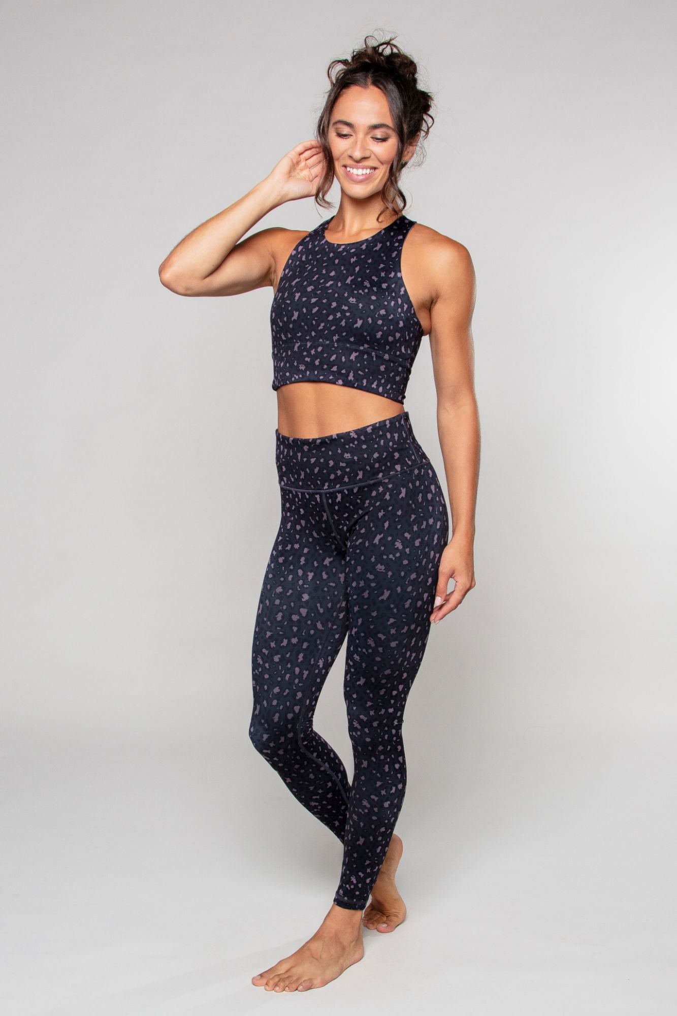 Rose Cheetah Full Length Legging