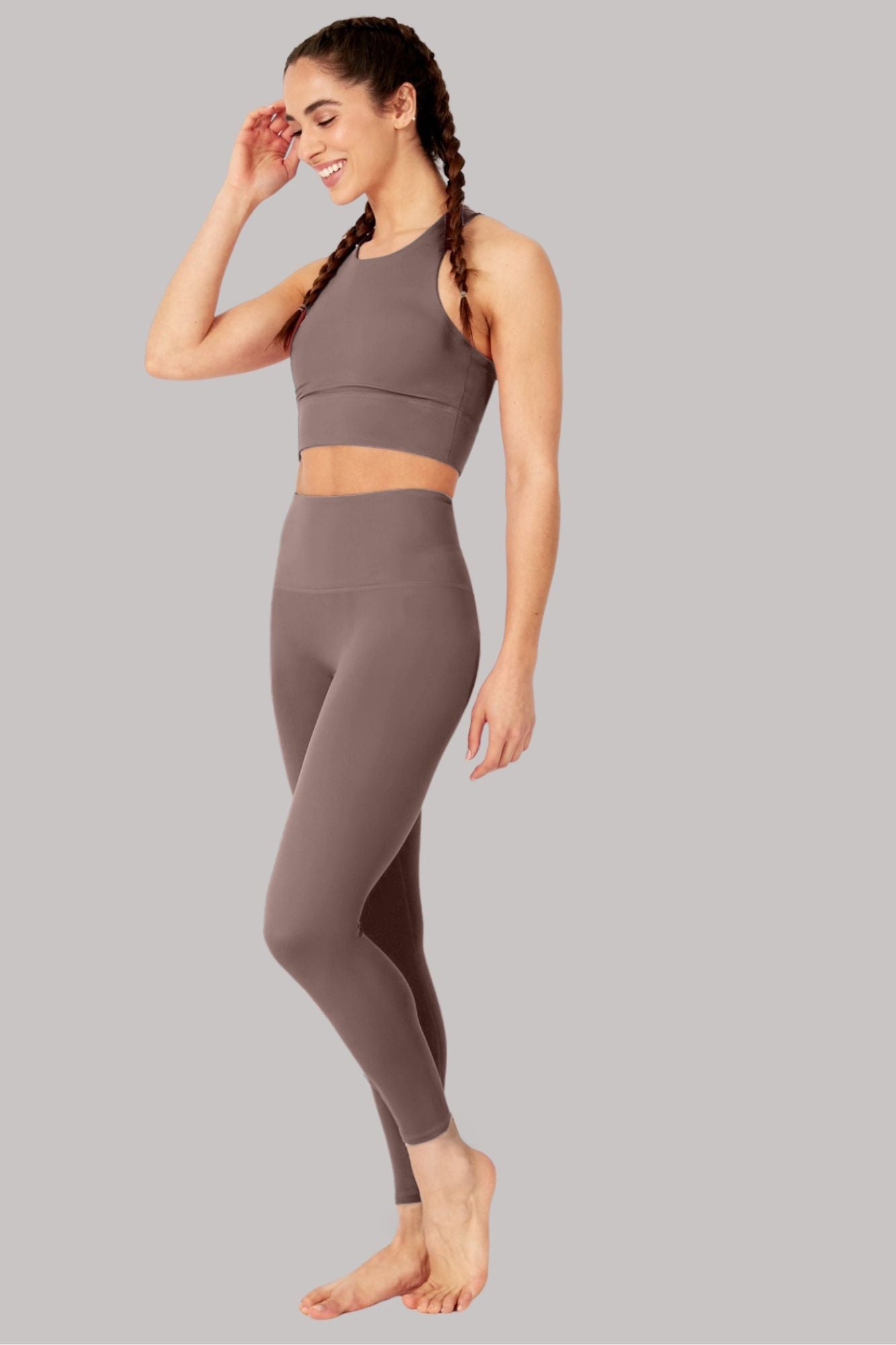 Elevate All Day Ultra High Waist 7/8 Legging Taupe