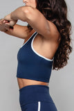 Stride Piped Tank Bra