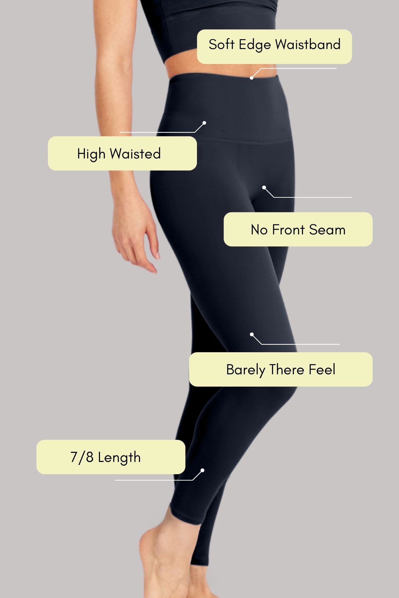 Elevate All Day Ultra High Waist 7/8 Legging Midnight