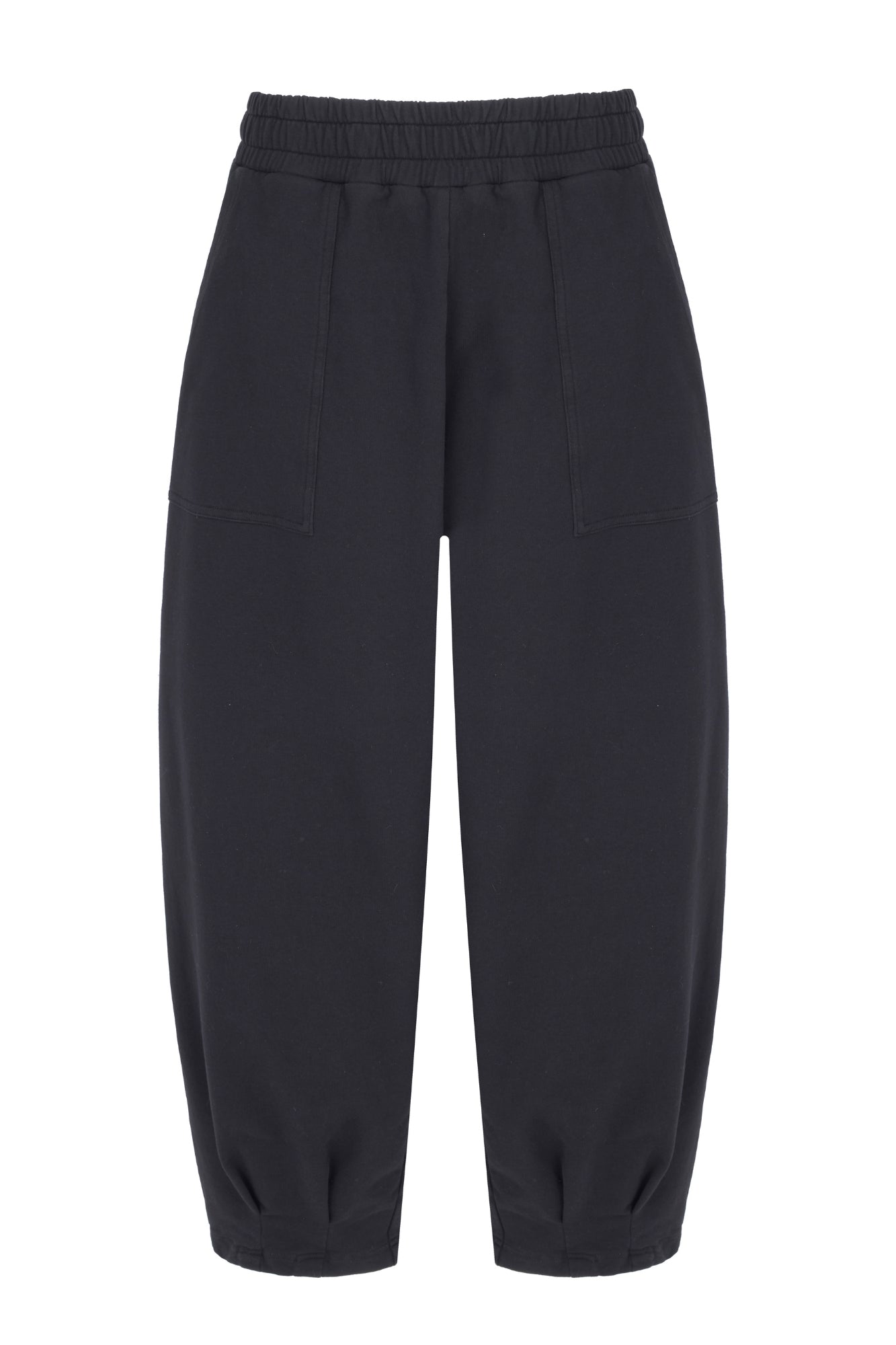 Sloane Relaxed Barrel Leg Trouser Black
