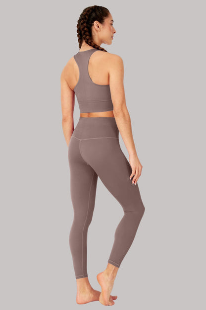Elevate All Day Ultra High Waist 7/8 Legging Taupe