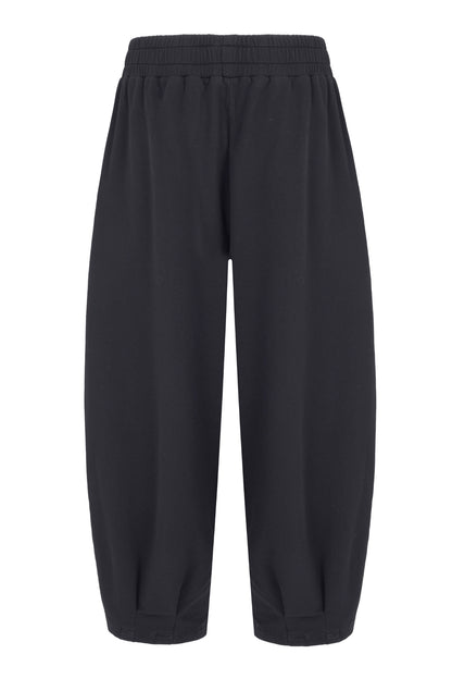 Sloane Relaxed Barrel Leg Trouser Black