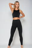 7/8 Sculpting High Waisted Pocket Legging Black - Born Nouli