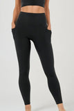 7/8 Sculpting High Waisted Pocket Legging Black - Born Nouli