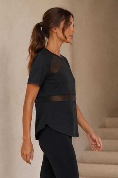 Airlight Mesh T-Shirt Black