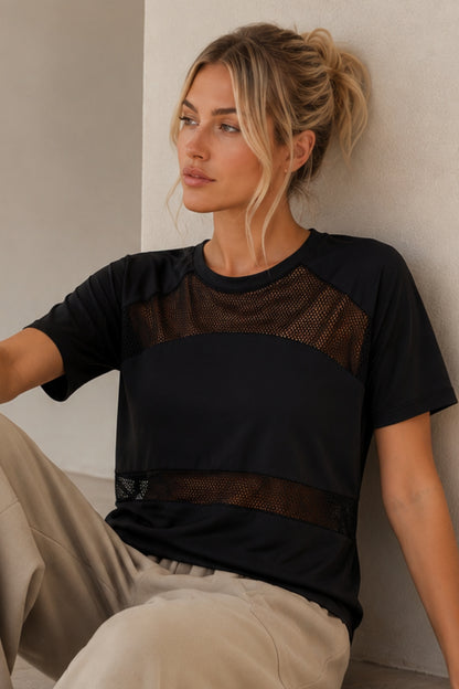 Airlight Mesh T-Shirt Black