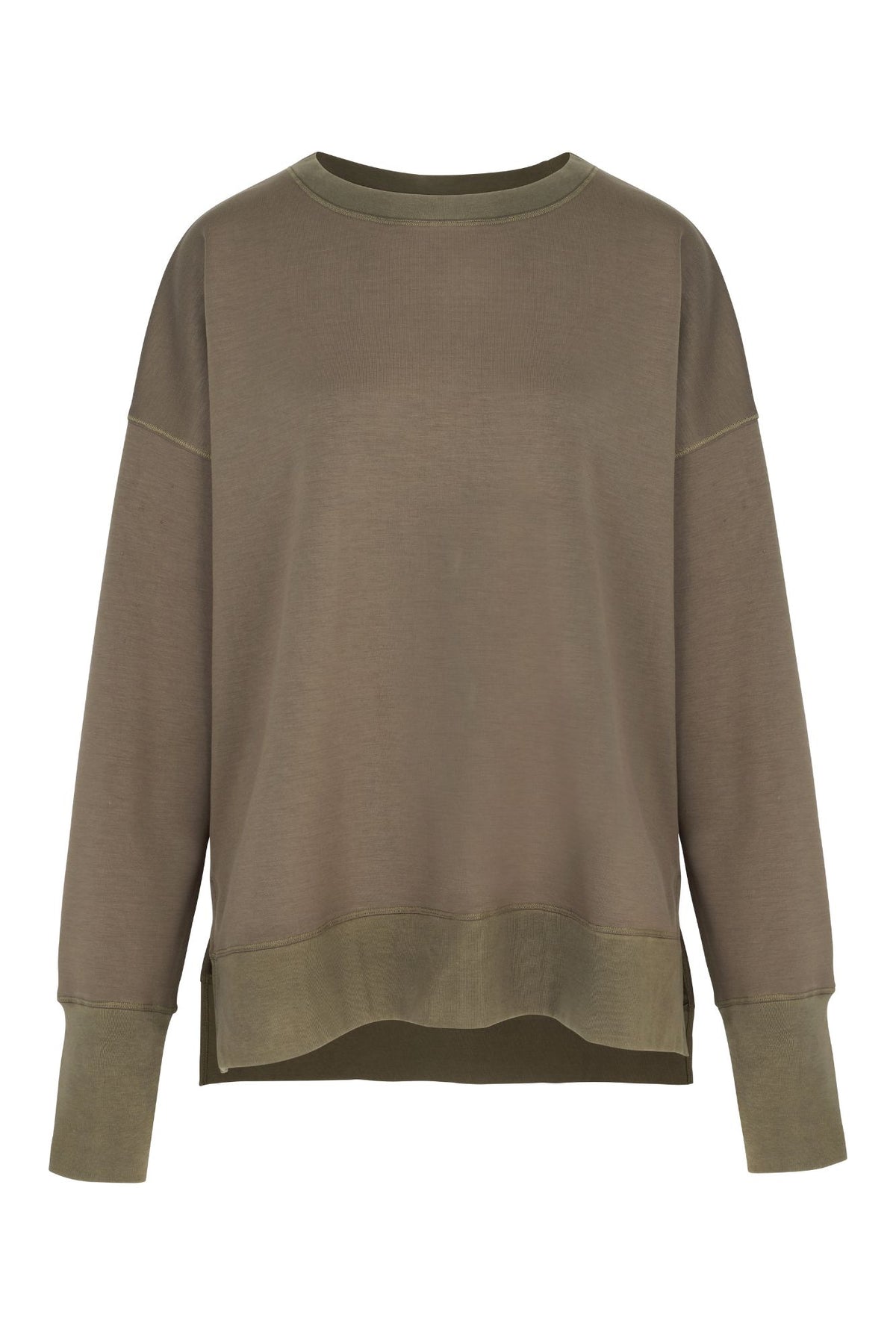 Supersoft Longline Sweatshirt Olive