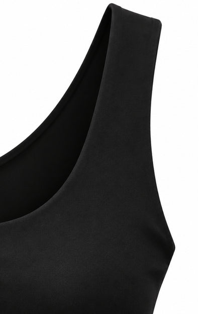 Leni Wide Strap Vest Black