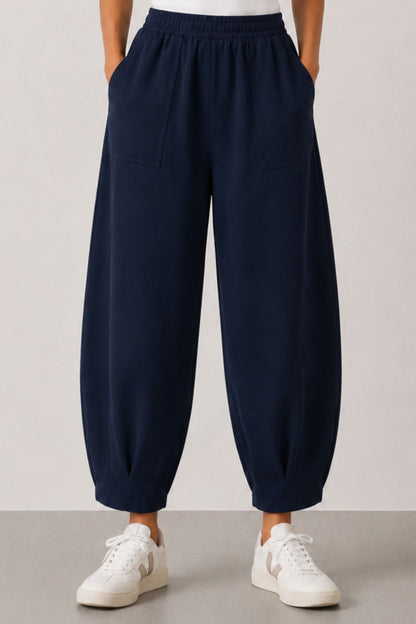 Sloane Relaxed Pocket Leg Trouser Navy