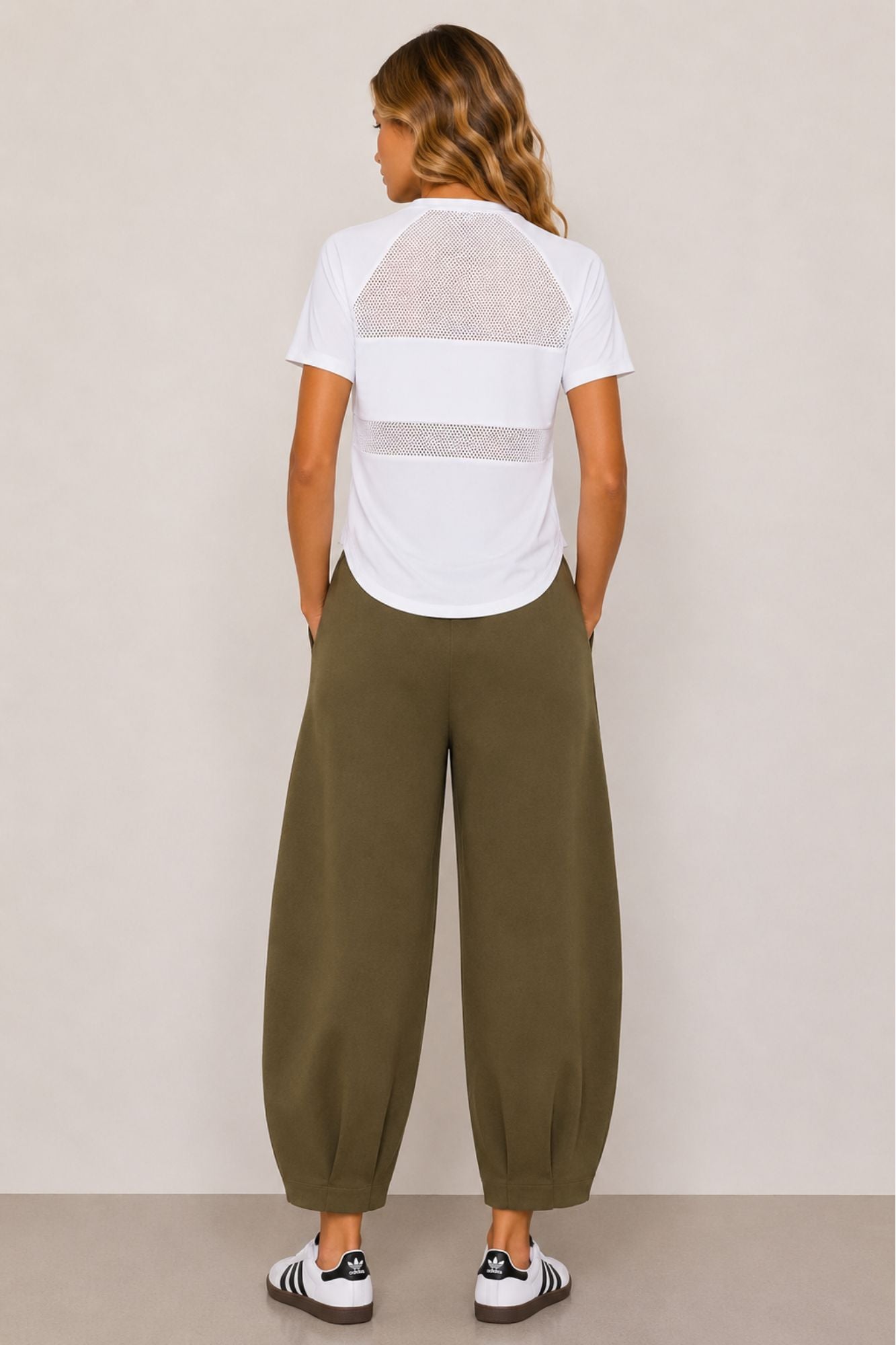Sloane Relaxed Barrel Leg Trouser Olive