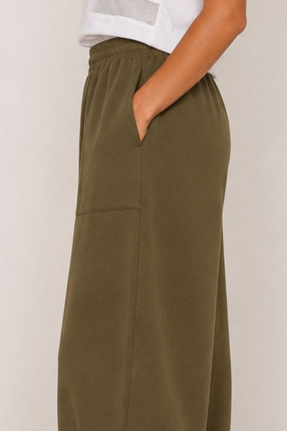 Sloane Relaxed Barrel Leg Trouser Olive