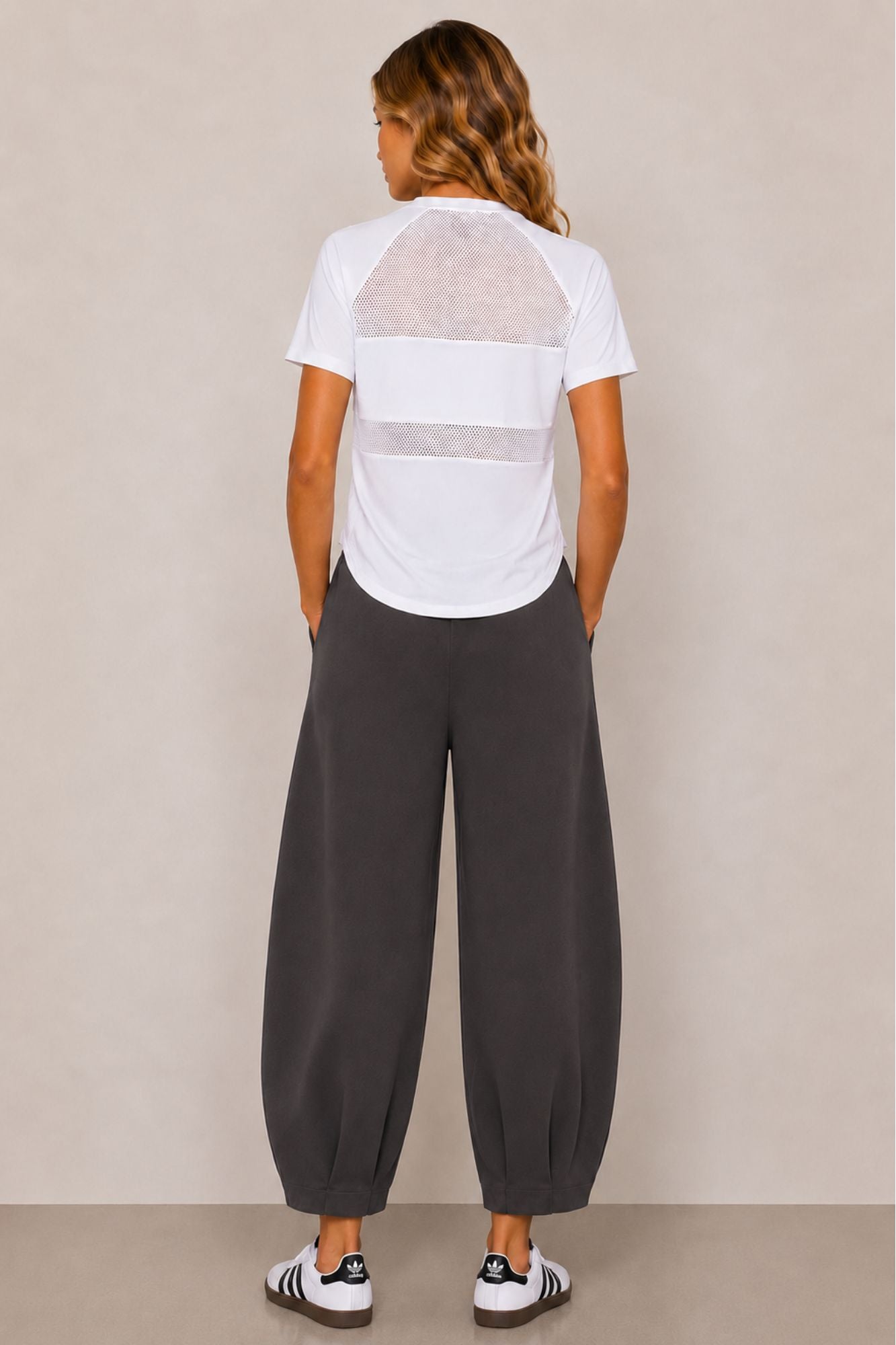 Sloane Relaxed Barrel Leg Trouser Slate