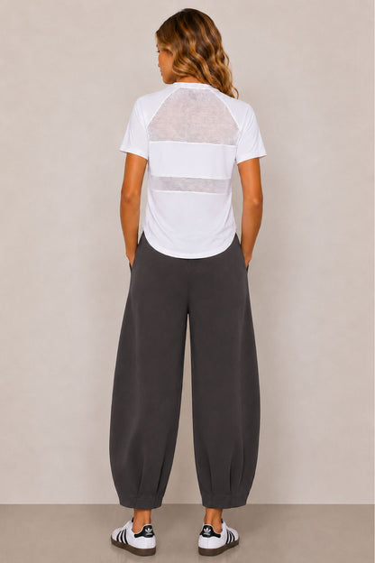 Sloane Relaxed Barrel Leg Trouser Slate
