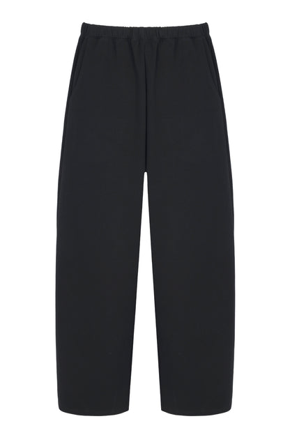 Supersoft Barrel Leg Trouser Black