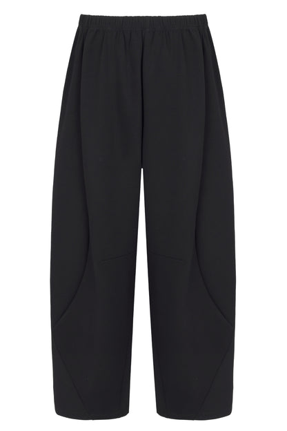 Supersoft Barrel Leg Trouser Black