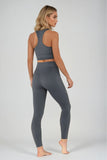 7/8 Sculpting High Waisted Pocket Legging Slate Grey