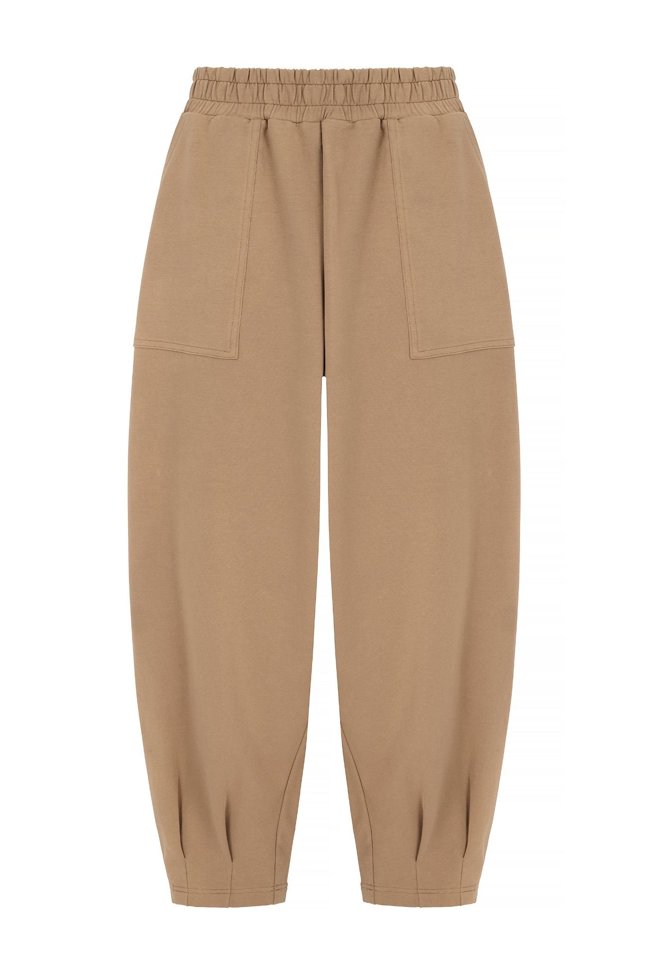 Sloane Relaxed Barrel Leg Trouser Sand
