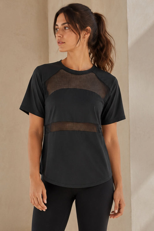 Airlight Mesh T-Shirt Black - Born Nouli