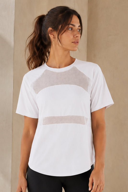 Airlight Mesh T-Shirt White - Born Nouli