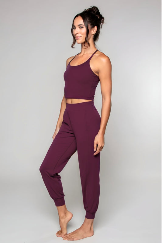 Airsoft Racerback Tank Black Cherry - Born Nouli