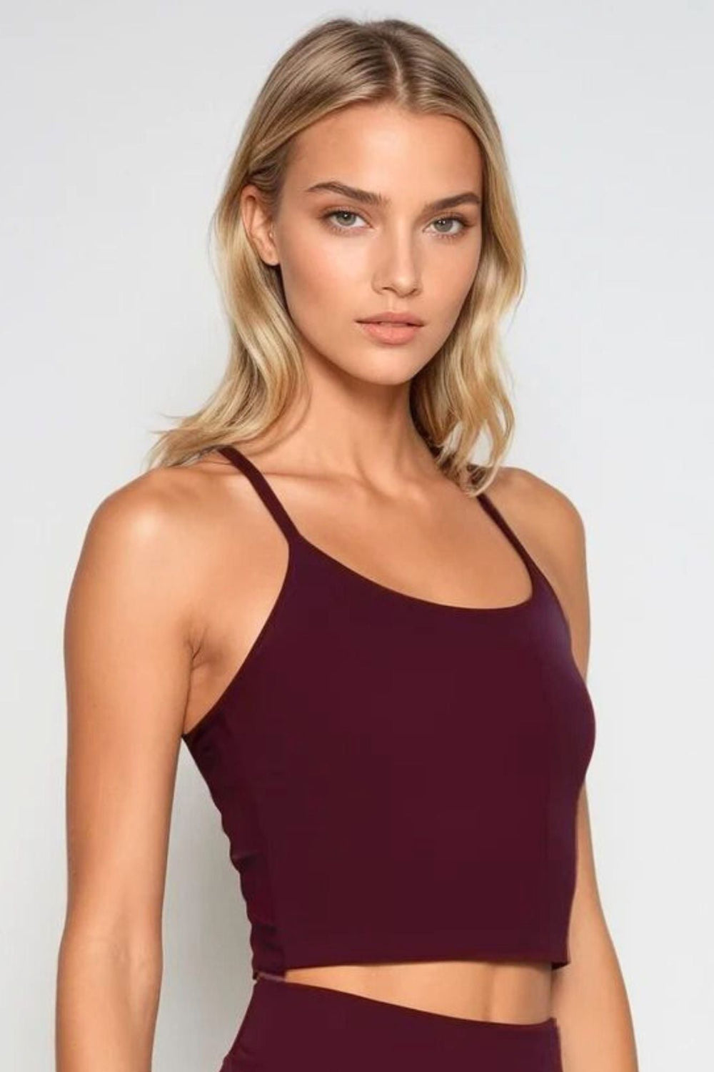 Airsoft Racerback Tank Black Cherry - Born Nouli