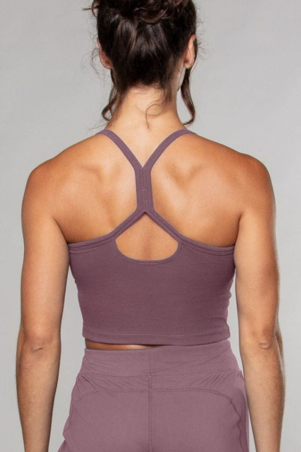 Airsoft Racerback Tank Mauve - Born Nouli