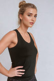 Athletic Vest Tank Top Black - Born Nouli