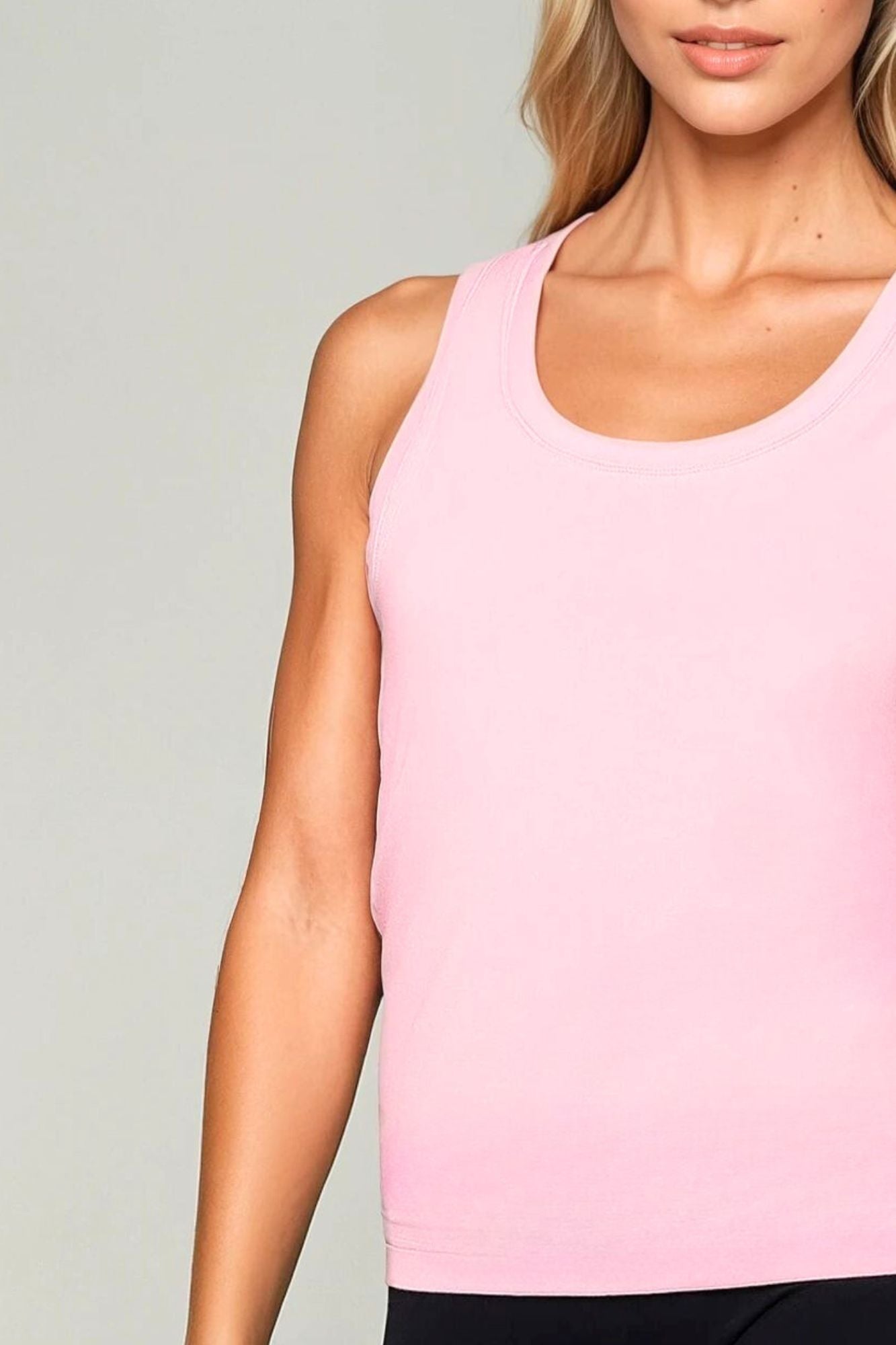 Athletic Vest Tank Top Blush Pink - Born Nouli