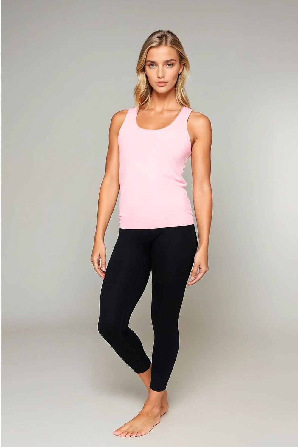 Athletic Vest Tank Top Blush Pink - Born Nouli