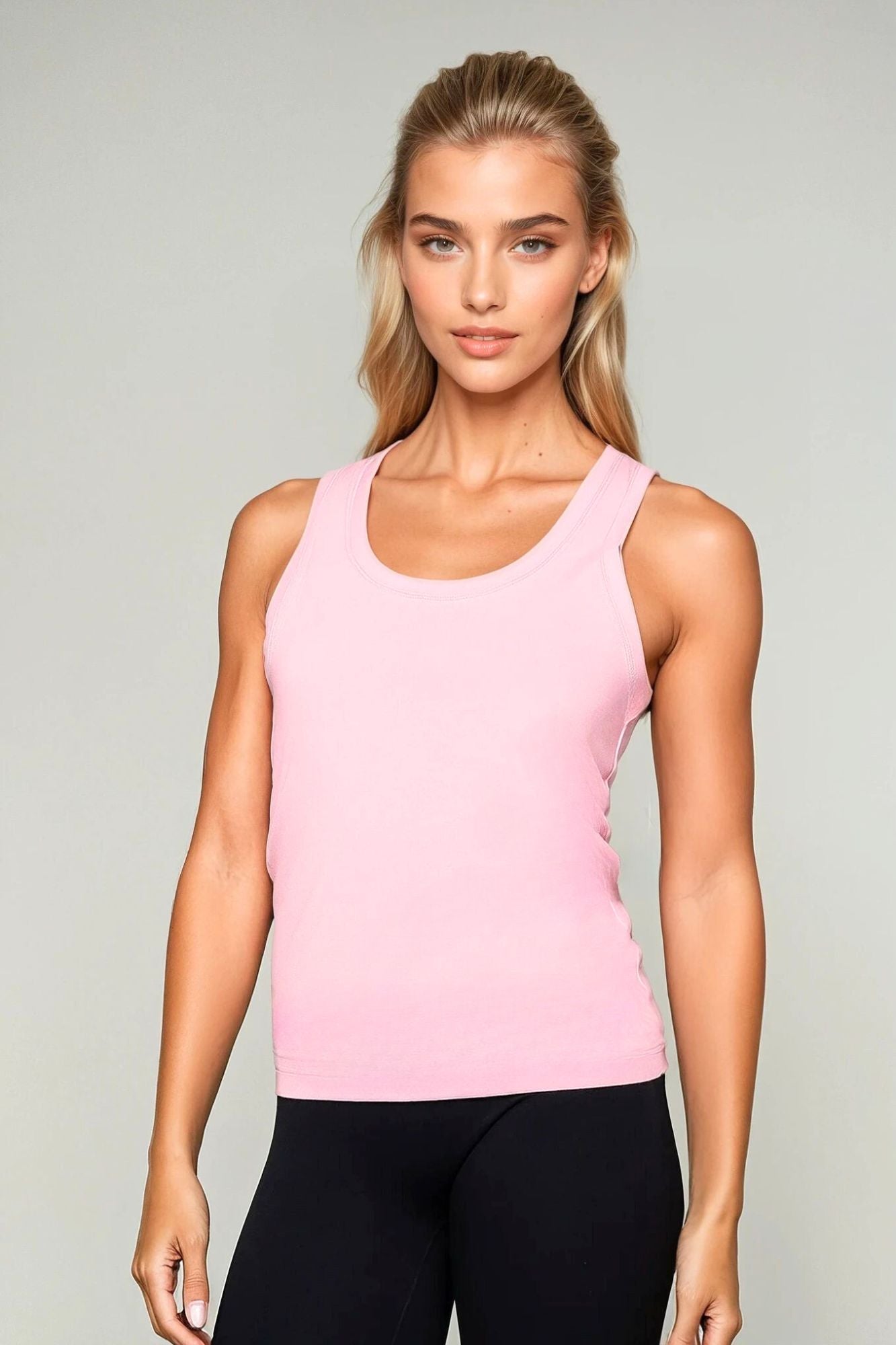 Athletic Vest Tank Top Blush Pink - Born Nouli