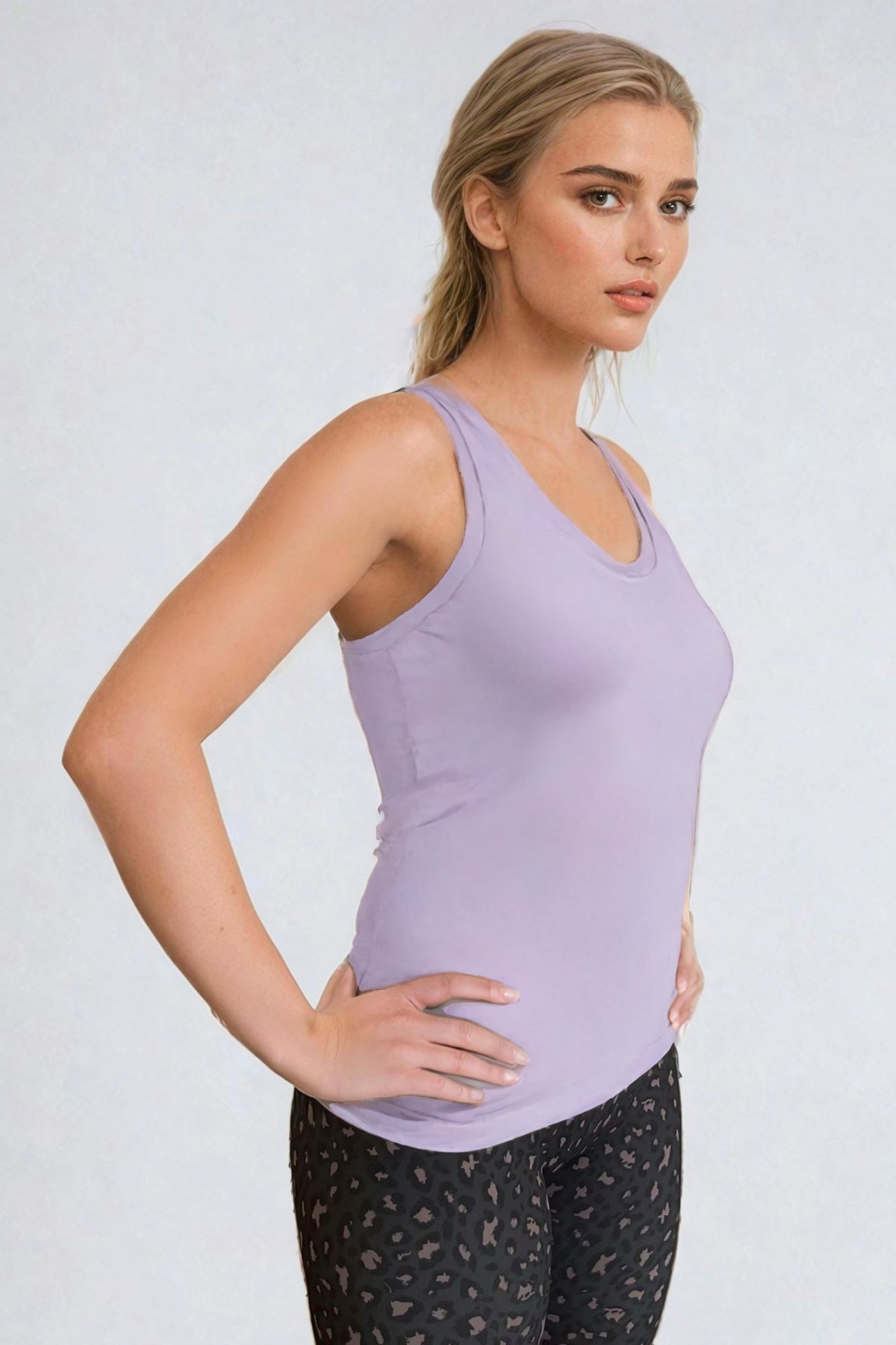 Athletic Vest Tank Top Lilac Whisper - Born Nouli