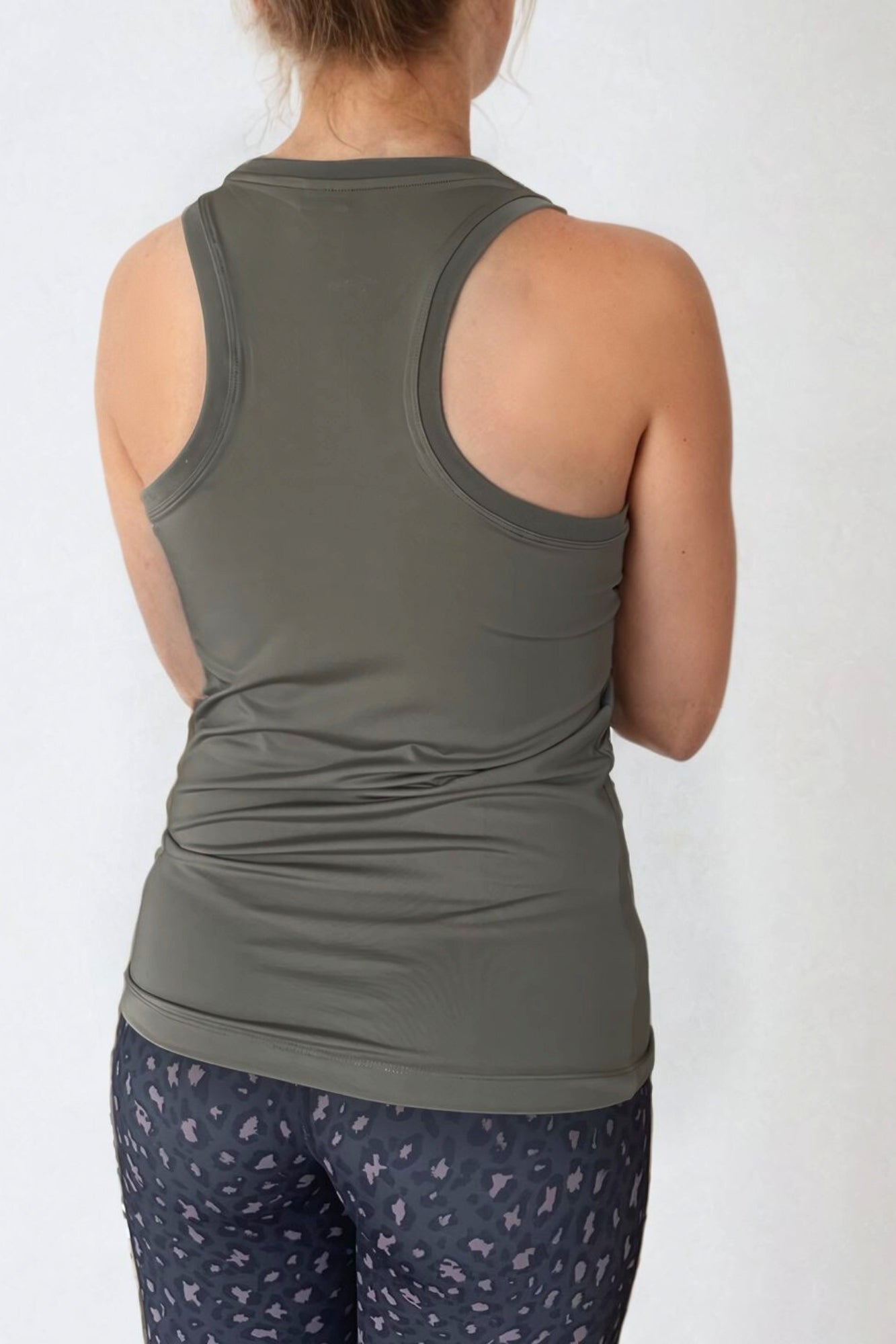 Athletic Vest Tank Top Soft Khaki - Born Nouli