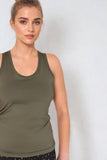 Athletic Vest Tank Top Soft Khaki - Born Nouli