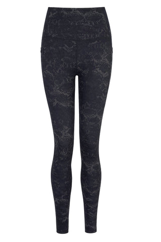 Steel Leopard Full Length Pocket Legging