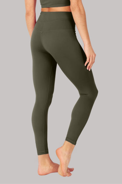 Elevate All Day Ultra High Waist 7/8 Legging Olive - Born Nouli