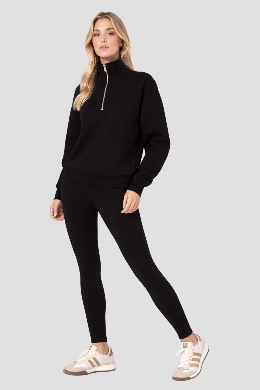 Elevate Side Pocket Full Length Legging Black - Born Nouli