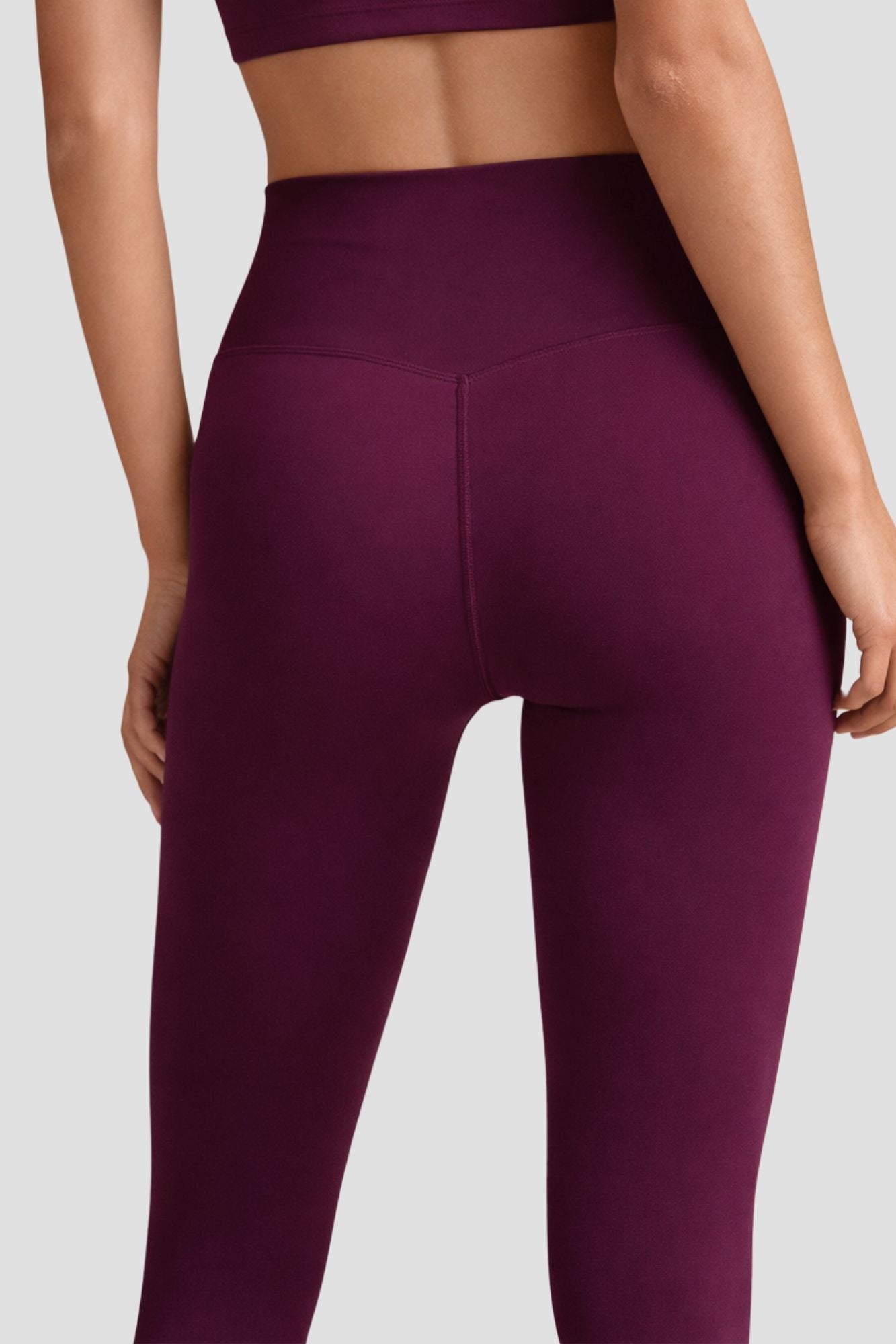 Elevate Side Pocket Full Length Legging Black Cherry - Born Nouli