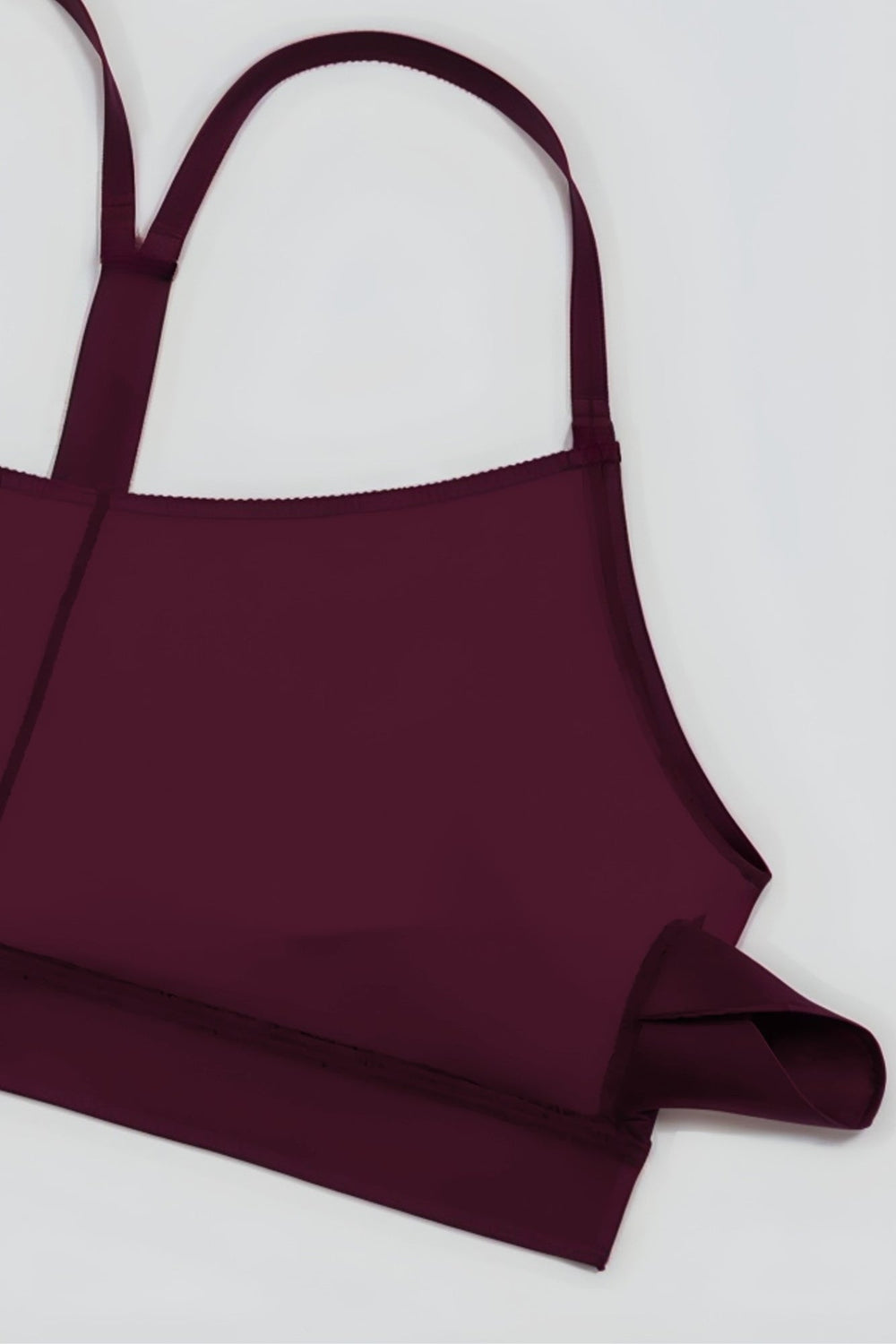 Elevate Y - Back Sports Bra Black Cherry - Born Nouli