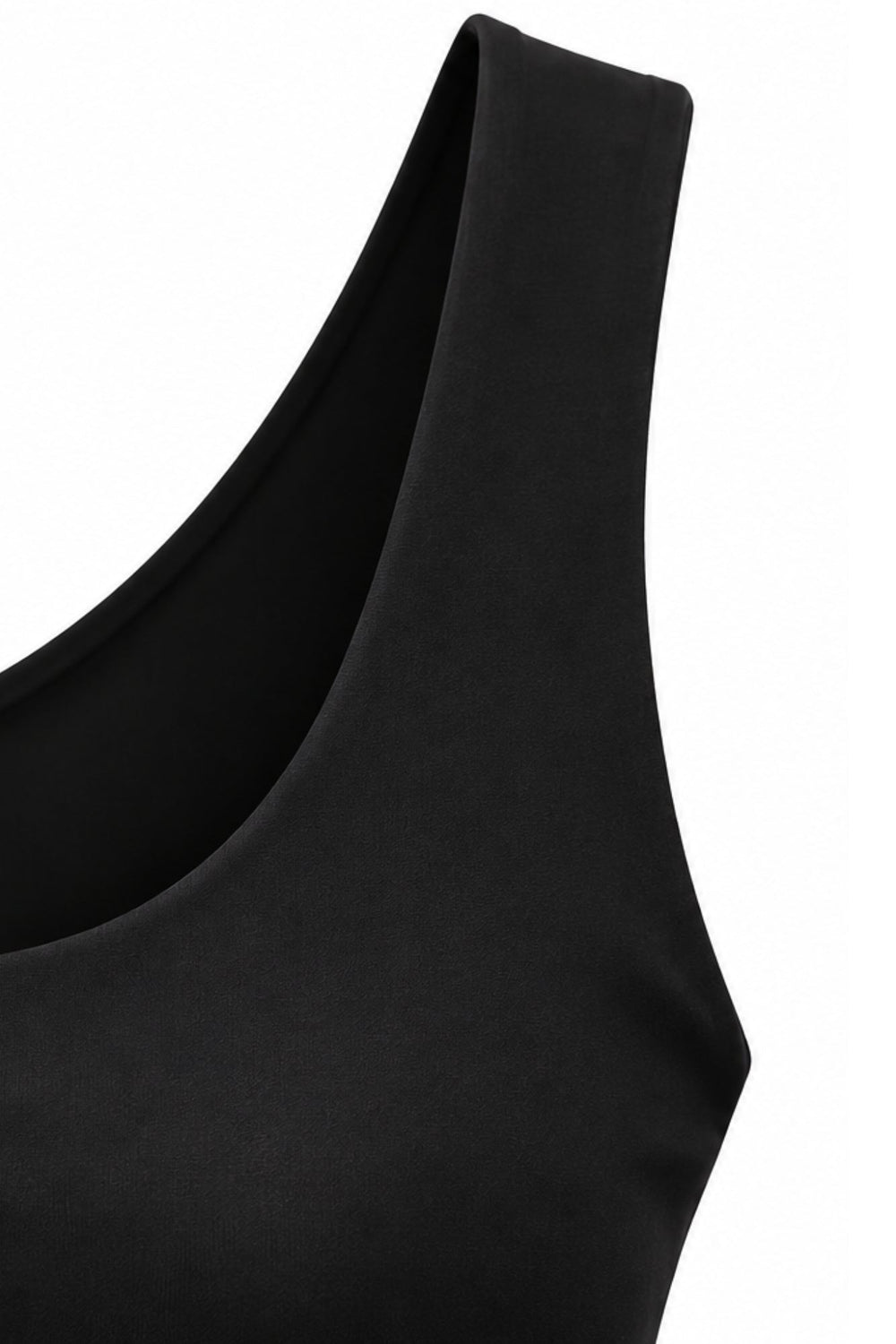 Leni Wide Strap Vest Black - Born Nouli
