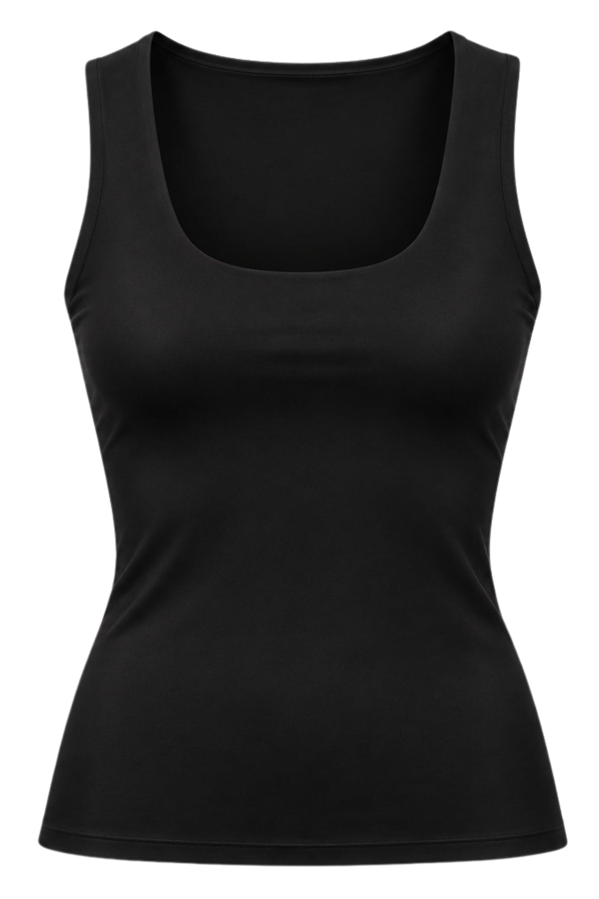 Leni Wide Strap Vest Black - Born Nouli