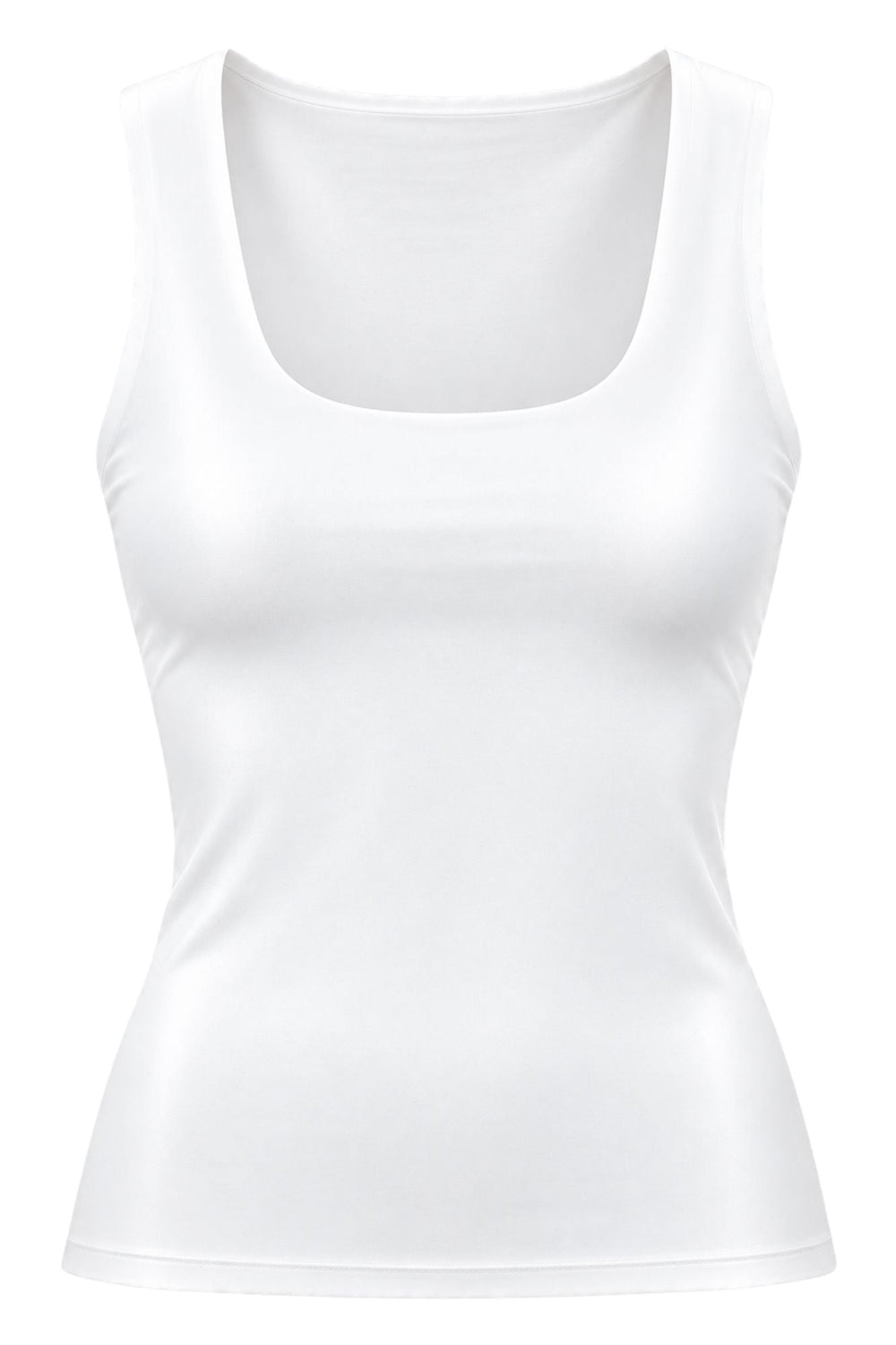 Leni Wide Strap Vest White - Born Nouli