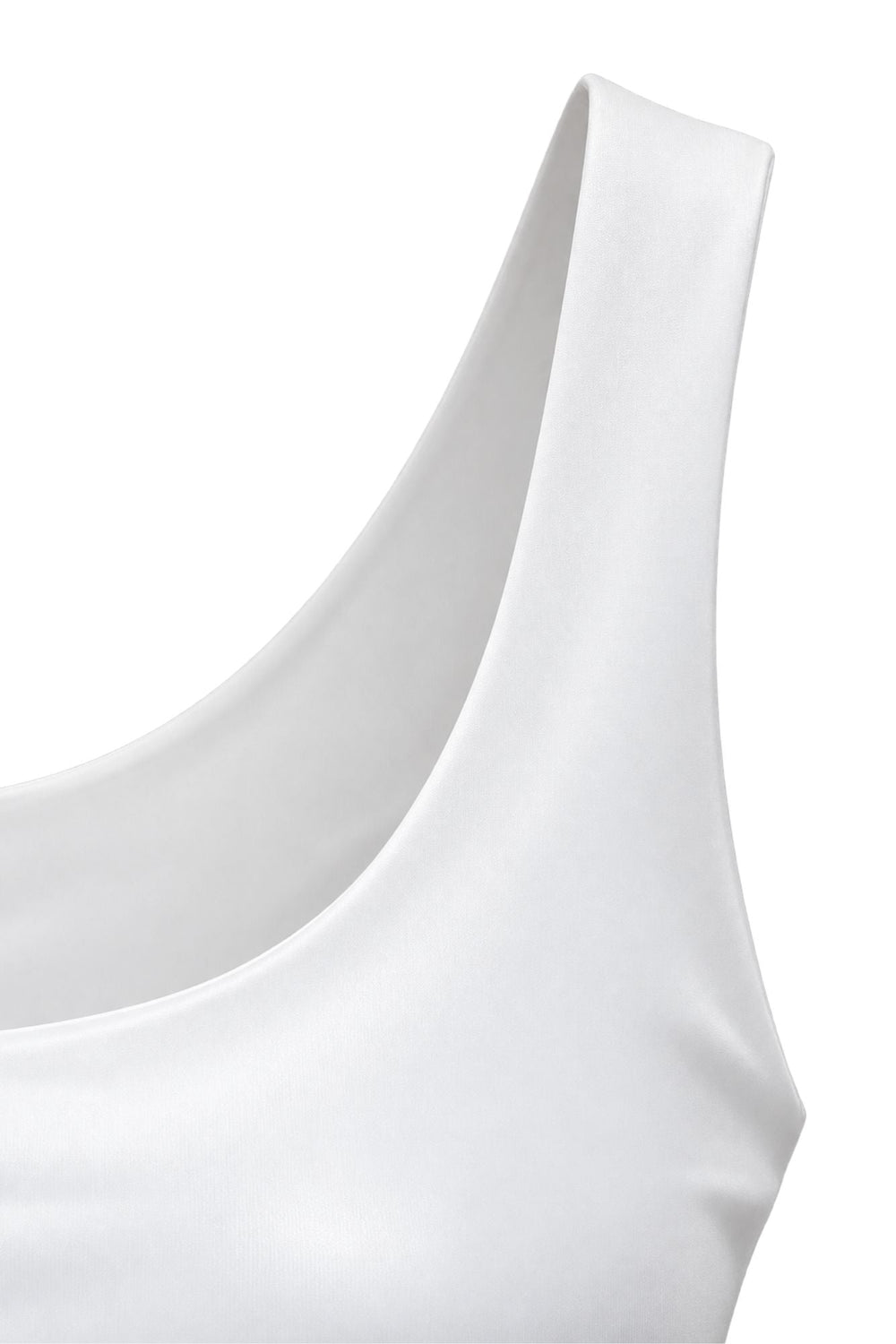 Leni Wide Strap Vest White - Born Nouli